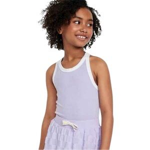 OLD NAVY Lavender UltraLite Rib-Knit Performance Tank for Girls, size L